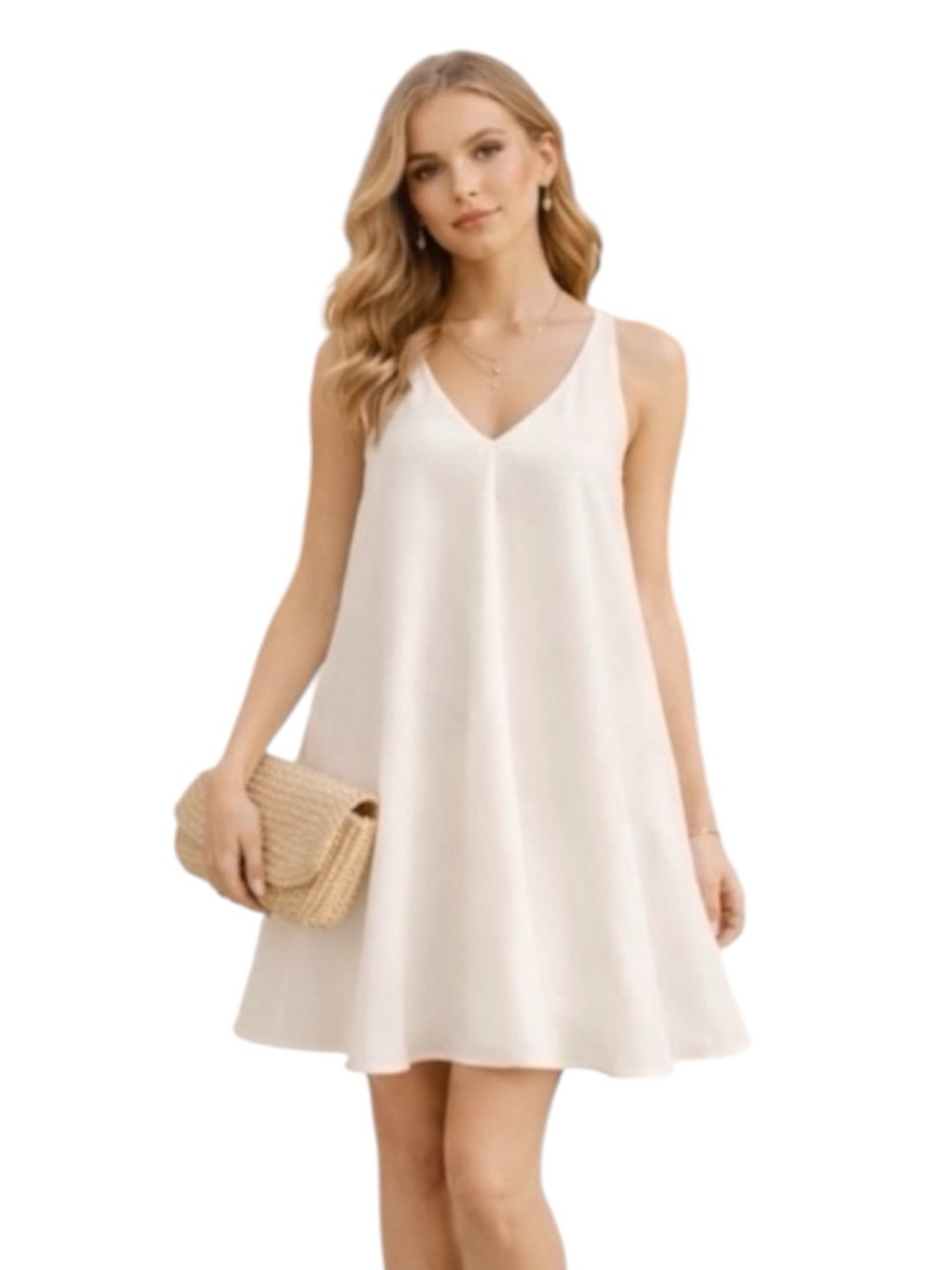 Zara Cream Slip Dress Coastal Quiet Luxury Old Money Minimalist
